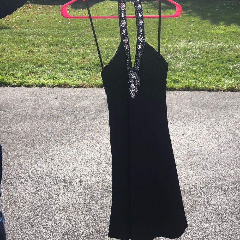 Morgan and co backless dress